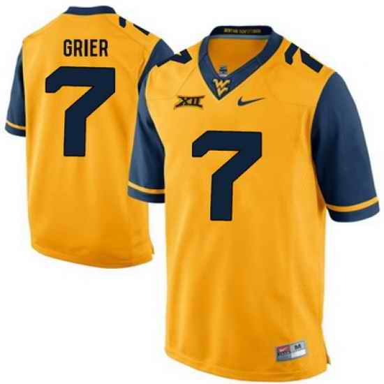West Virginia Mountaineers  Will Grier 7 Gold .jpg